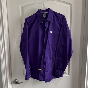 Cinch Men's Purple Casual Button Down Shirt